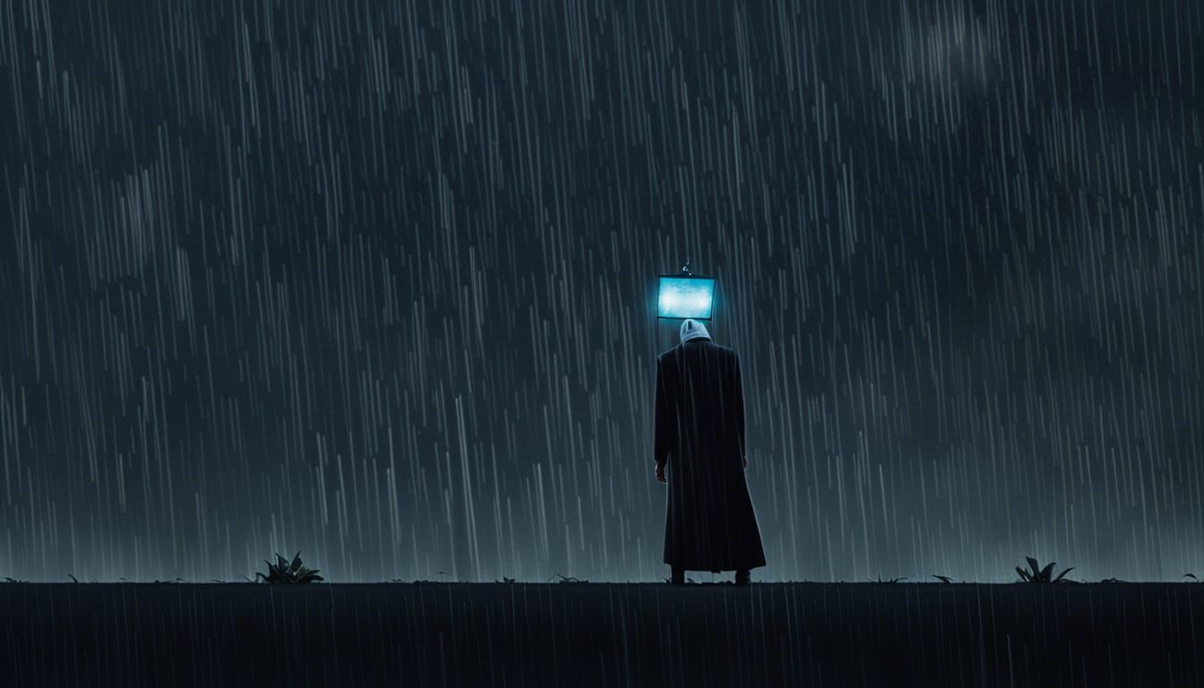 Dystopian Farewell: Figure Leaving AI Powercore