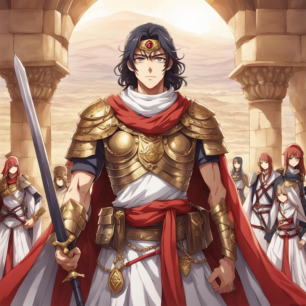 Jordan Personified: Anime-Style Kingdom Illustration