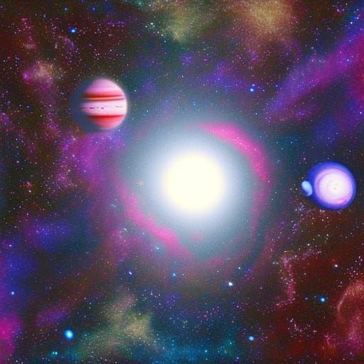 Hyperdetailed Gas Giant Planet in Cosmic Detail