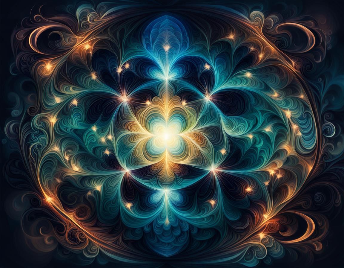 Mystical Abstract Image Manifesting Affection