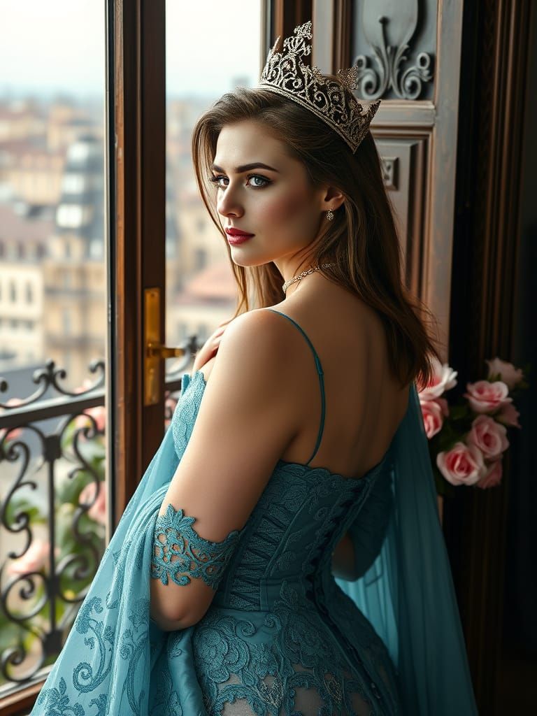 Elegant Androgynous Royalty in Art Deco Style