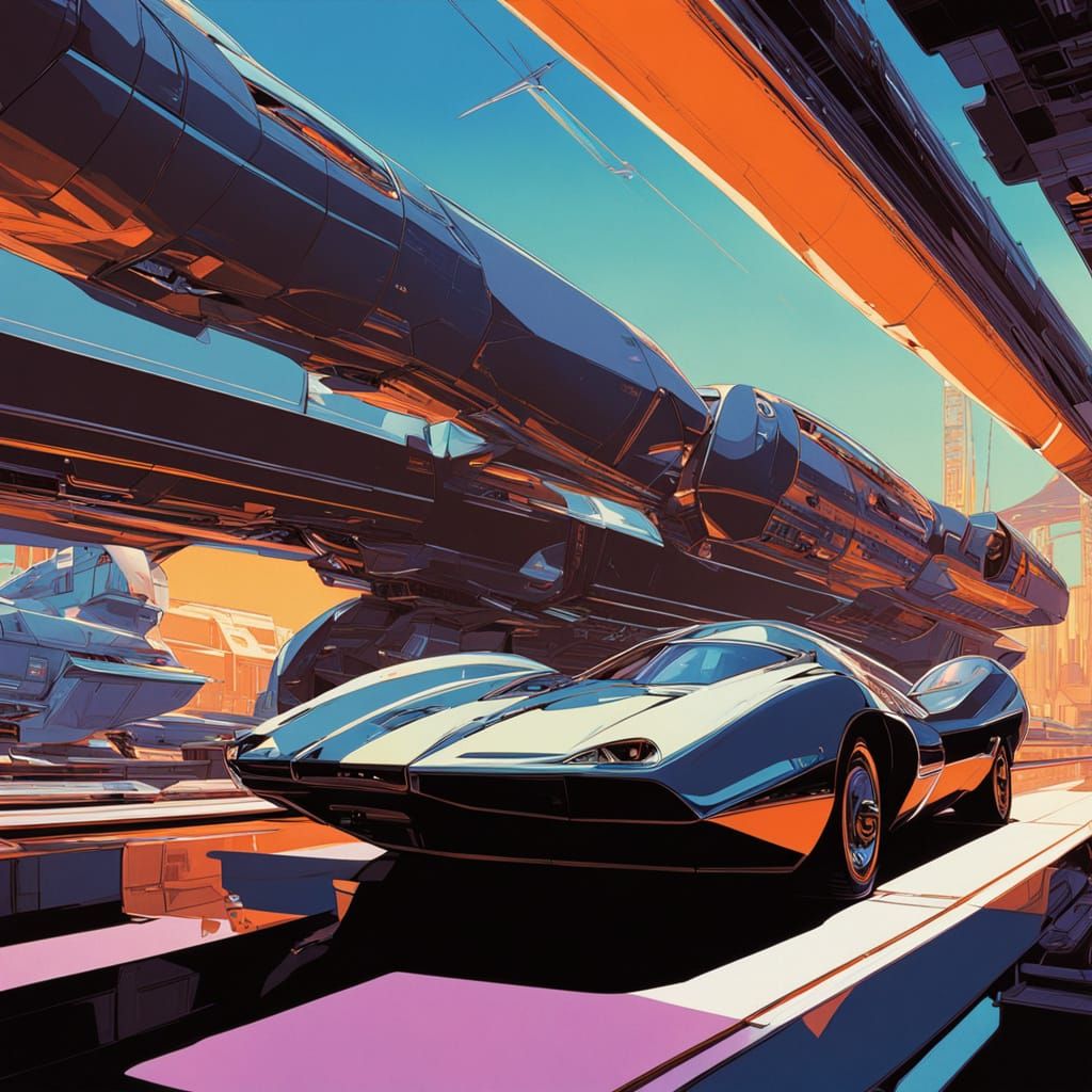 Futuristic Showgirl in Hyperrealistic Style