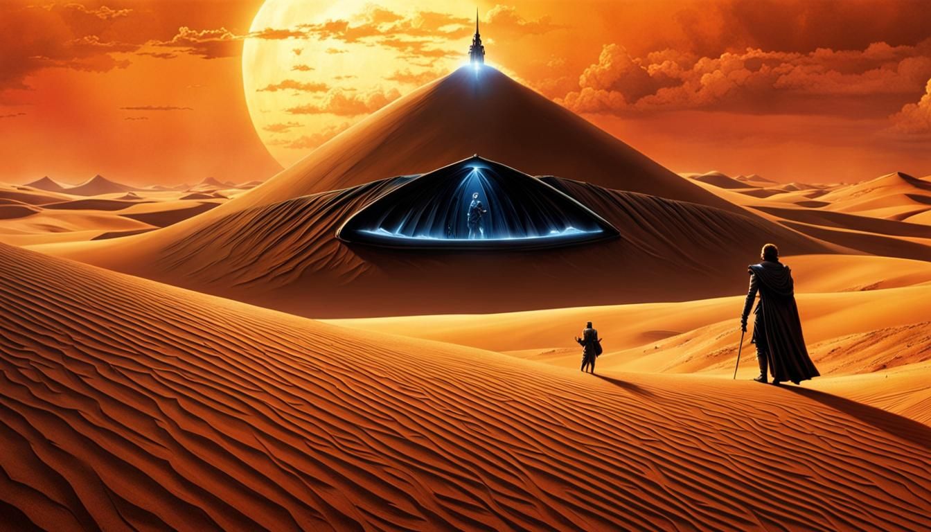 Vibrant Sci-Fi Scene from Dune