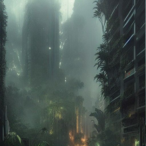 Sinister Jungle City Art
