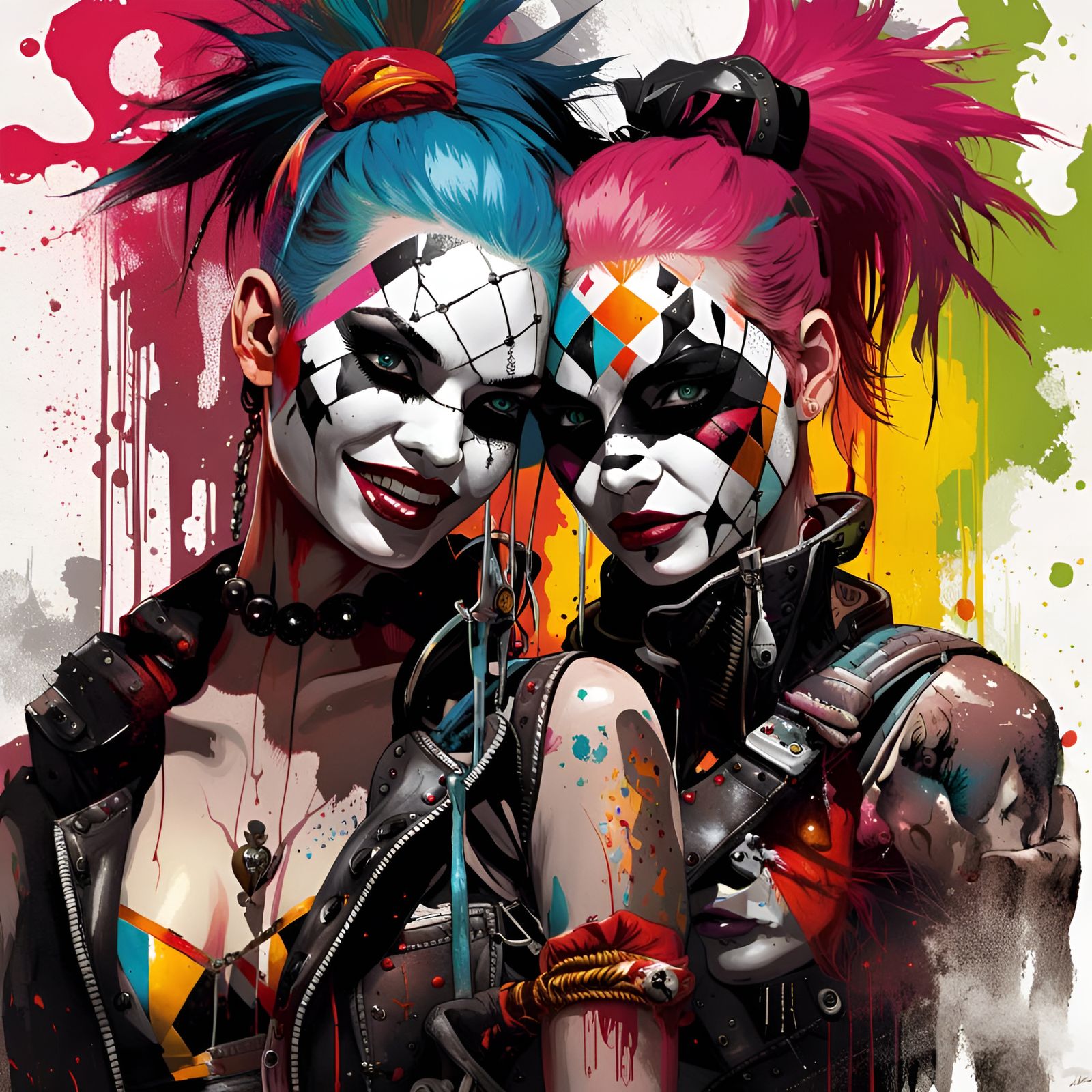 Anarchic Punk Girls with Crazy Weapons