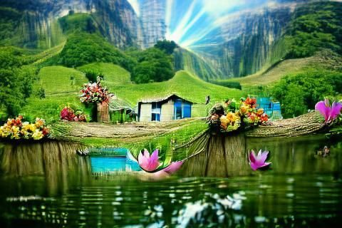 Text Art: Live Life in the Beautiful World