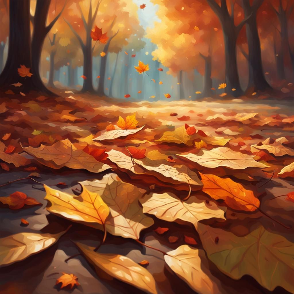 Serene Autumn Landscape in Hyperrealistic Concept Art