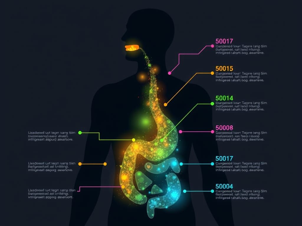 Human Body Transforms with Glowing Particles in Minimalist S...