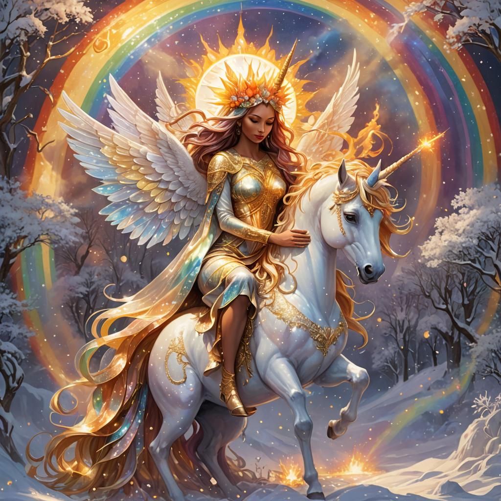 Galactic Fairy and Unicorn Hugging in Solar Fireball