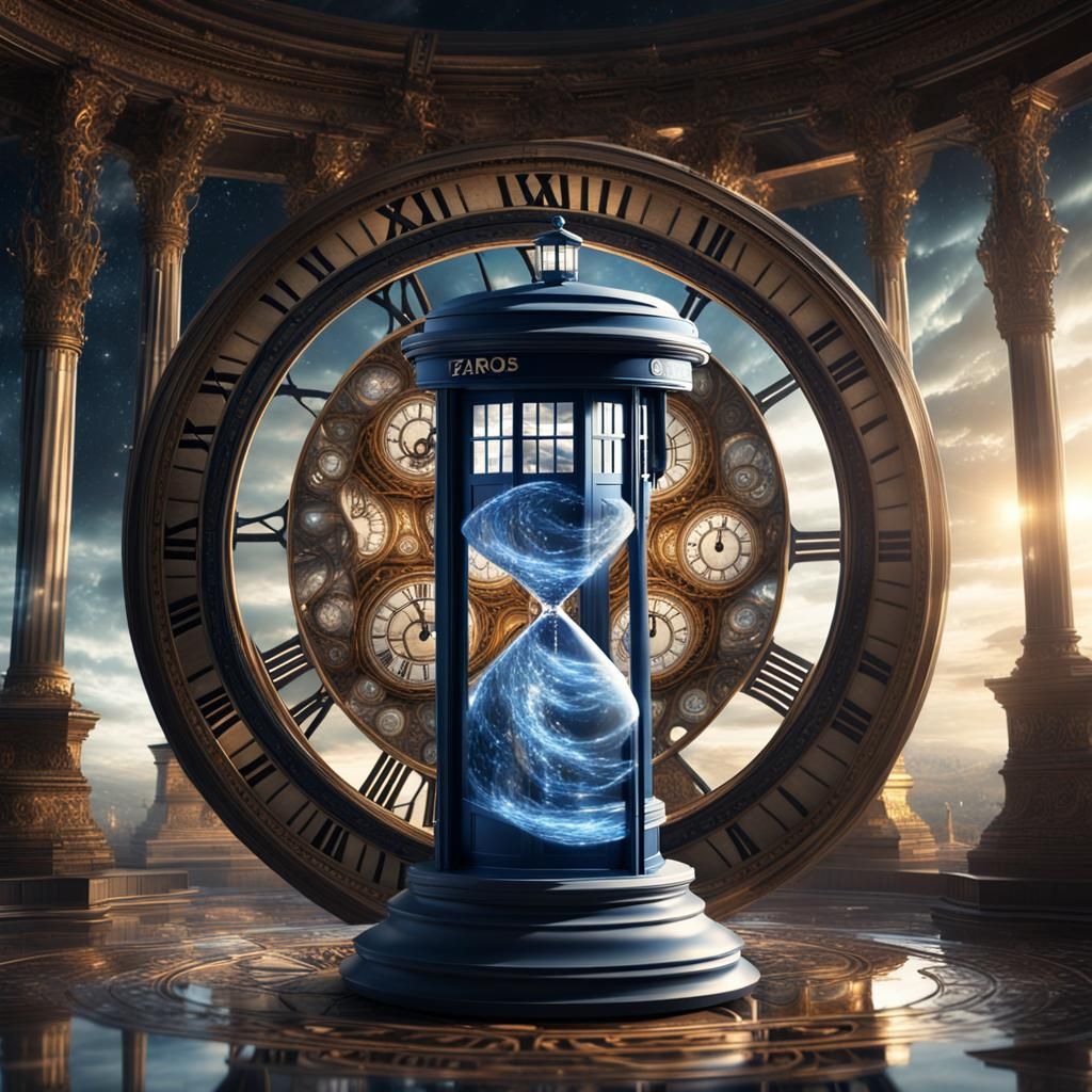 Hourglass Time Spiral Through the Fourth Dimension