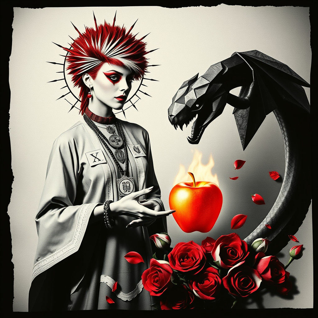 Punk Faith: Dada-Inspired Photogram of Forbidden Fruit