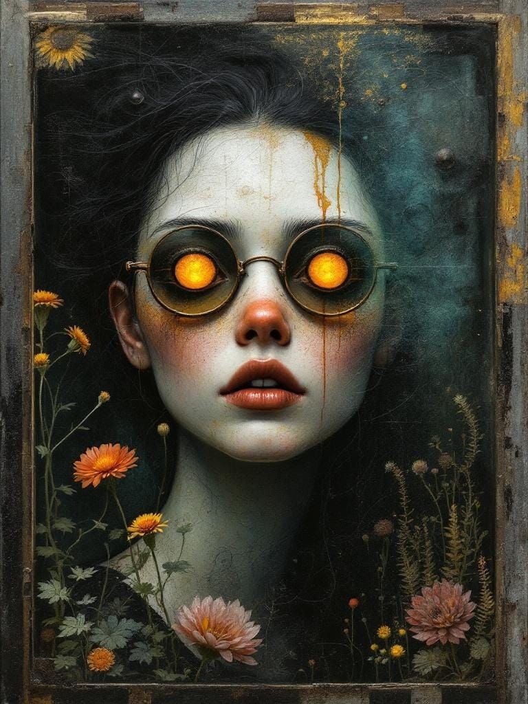 B is a B Filled with Otherworldly Life Charred and Rusty Row...