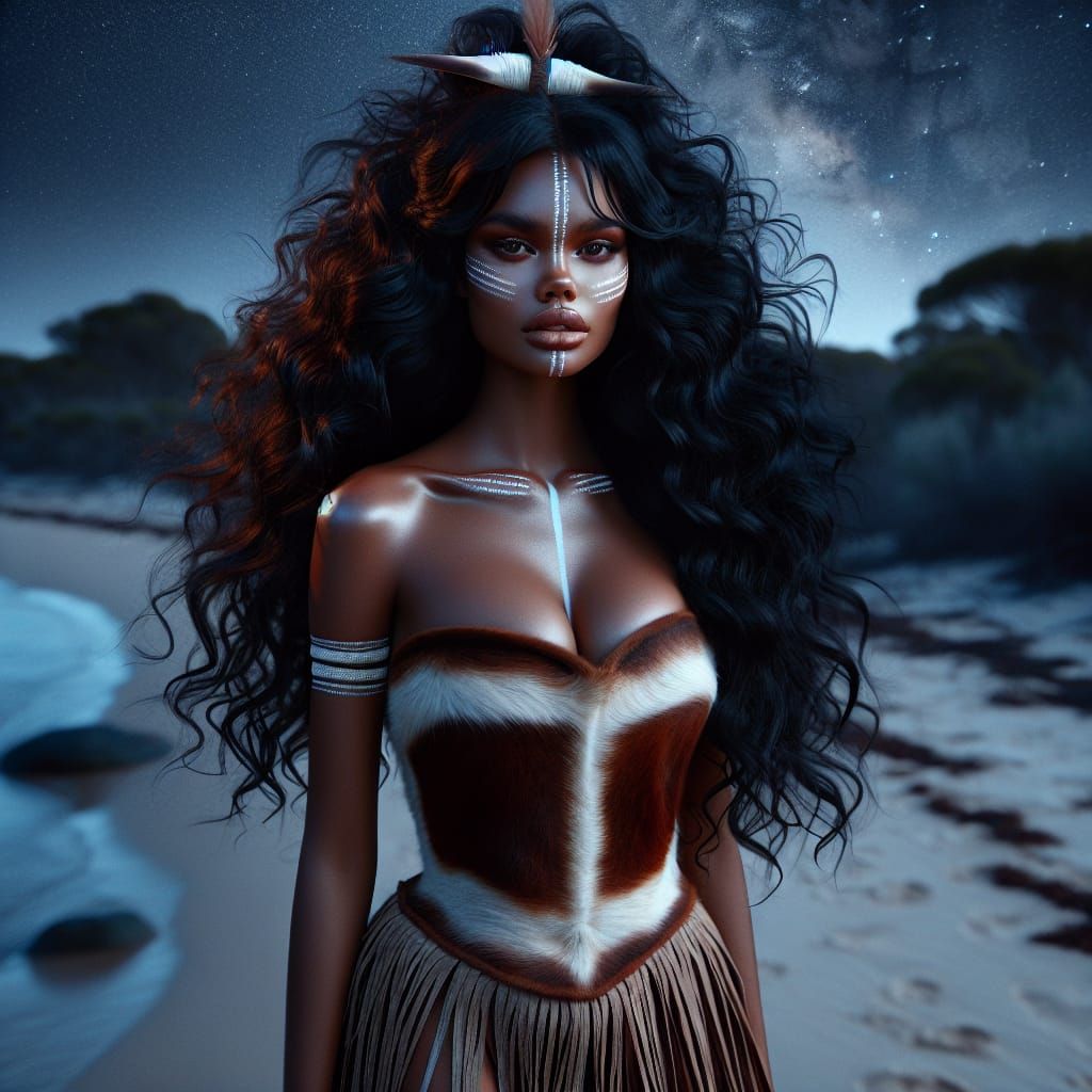 Australian Aboriginal Woman as Fertility Goddess