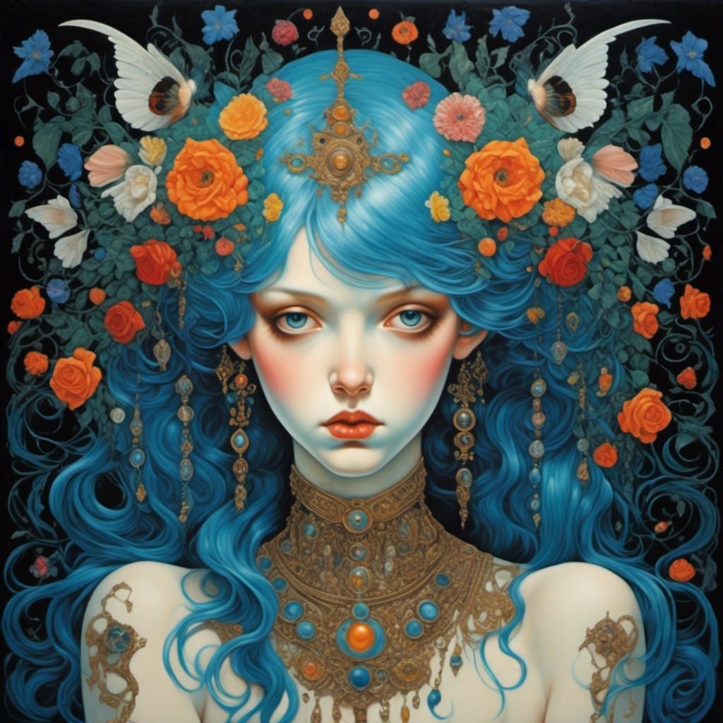 Psychedelic Emo Gothic Occult Maximalist Art