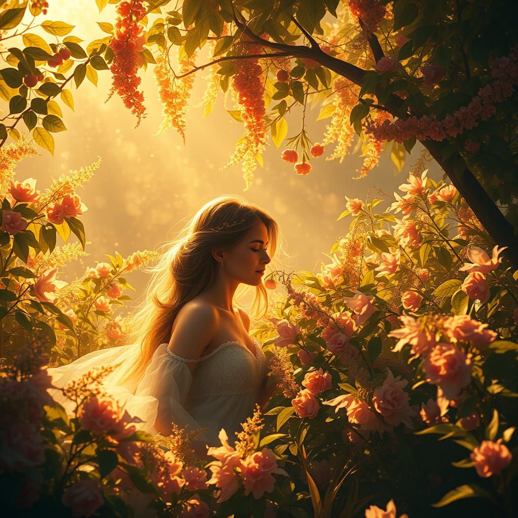 Ethereal Couple in Whimsical Paradise