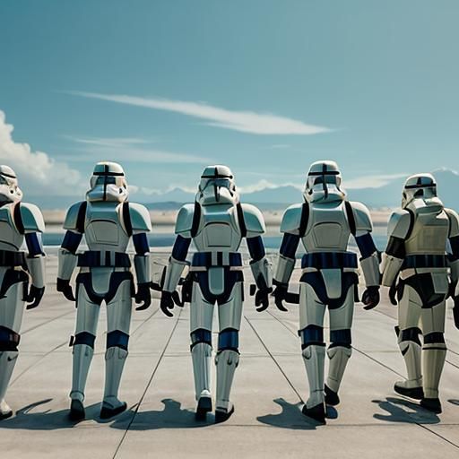 Epic Clone Trooper Deployment: Cinematic Still