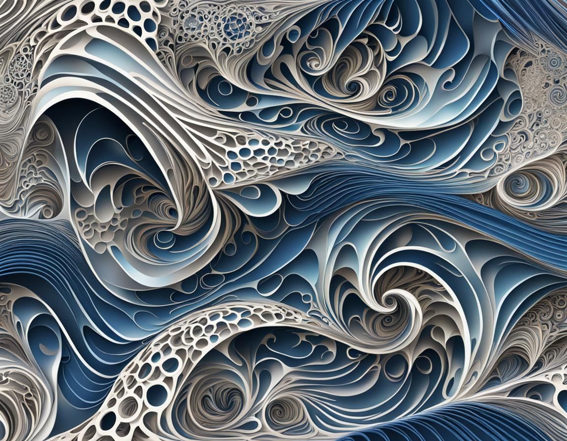 Abstract Fractal Art: Modern Relationships Visualized