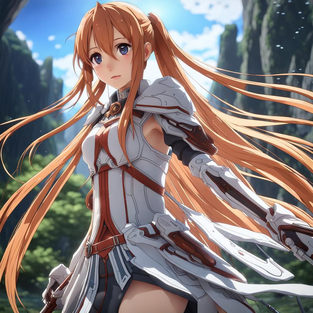 Asuna Yuuki: Detailed Matte Painting in 8K