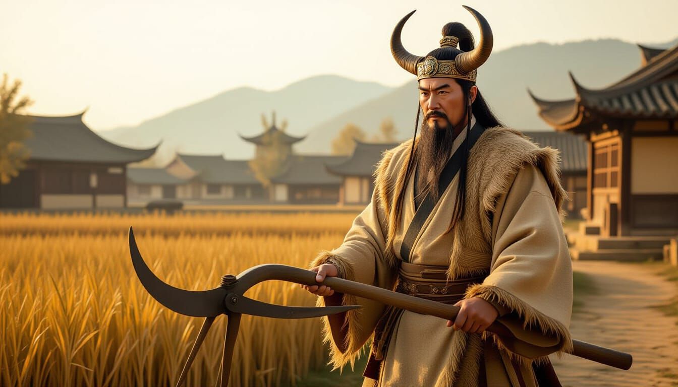 Shennong in Ancient China: A Rustic Depiction