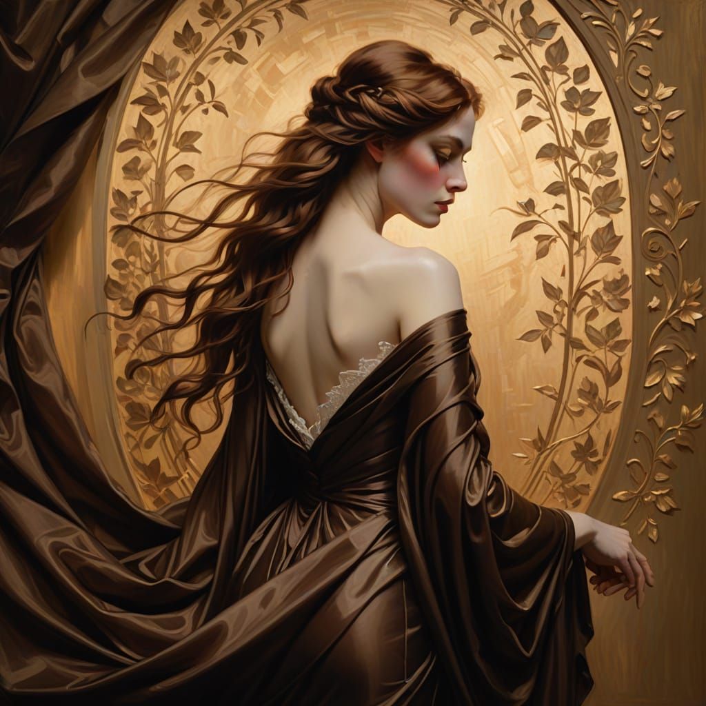 Stunning Neoclassical Portrait of a Luxurious Woman