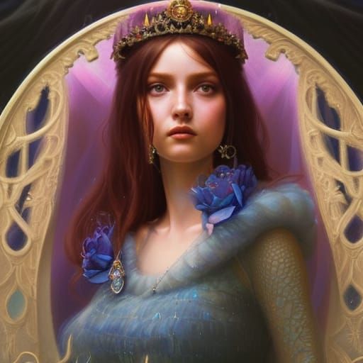 Renaissance Princess with Sapphire Diadem