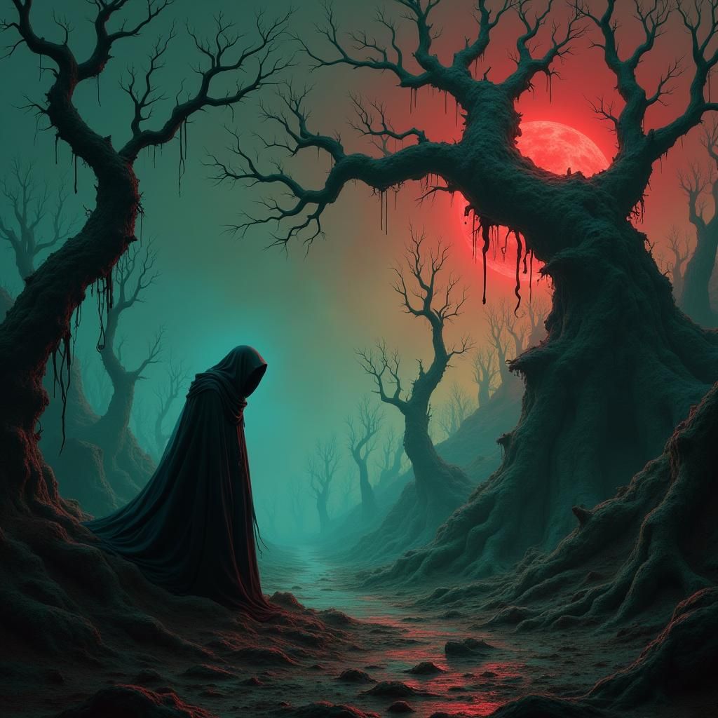 Anguish in a Ruined Fantasy Landscape