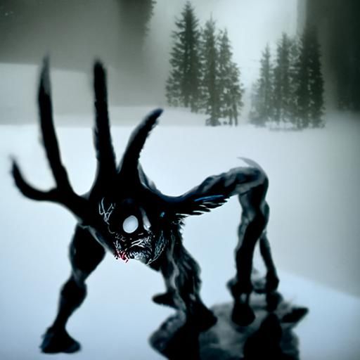 Eerie Wendigo Illustration
