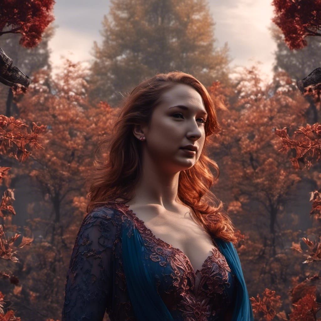 Fantastical Woman's Dream in Detailed Digital Painting