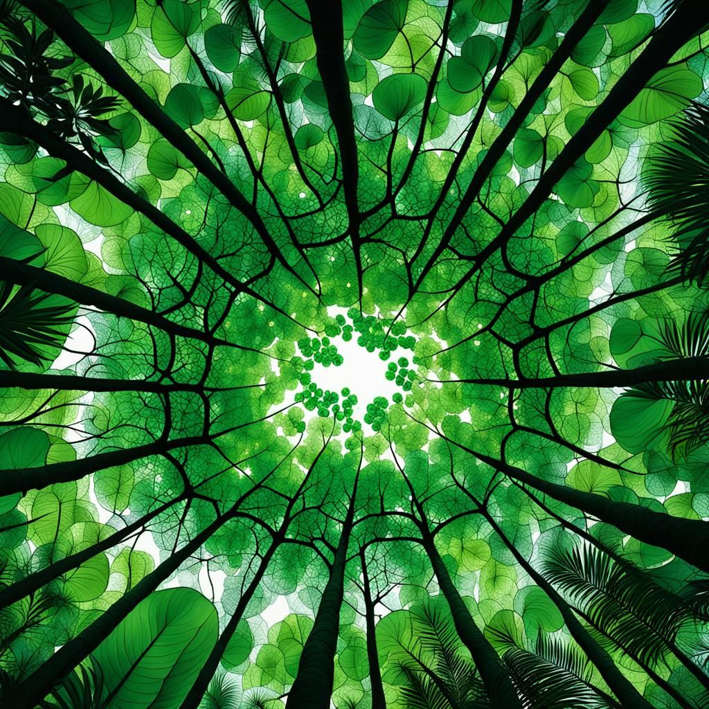 Fractal Canopy: Exotic Elegance in Nature