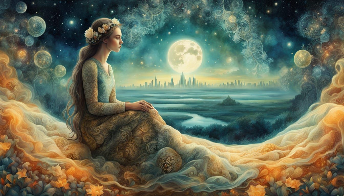 Ethereal Dreamscapes in Vibrant, Mystical Realism