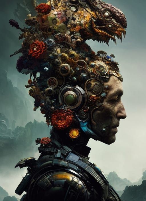 Mutant Alien Portrait in Detailed Photographic Style