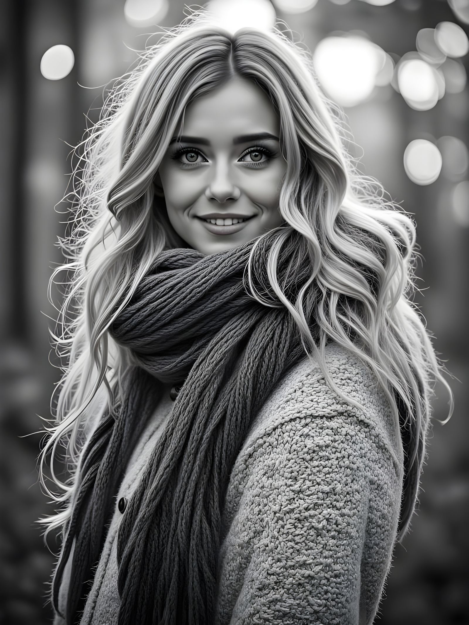 Sunfire Iris Woman in Cinematic Realism