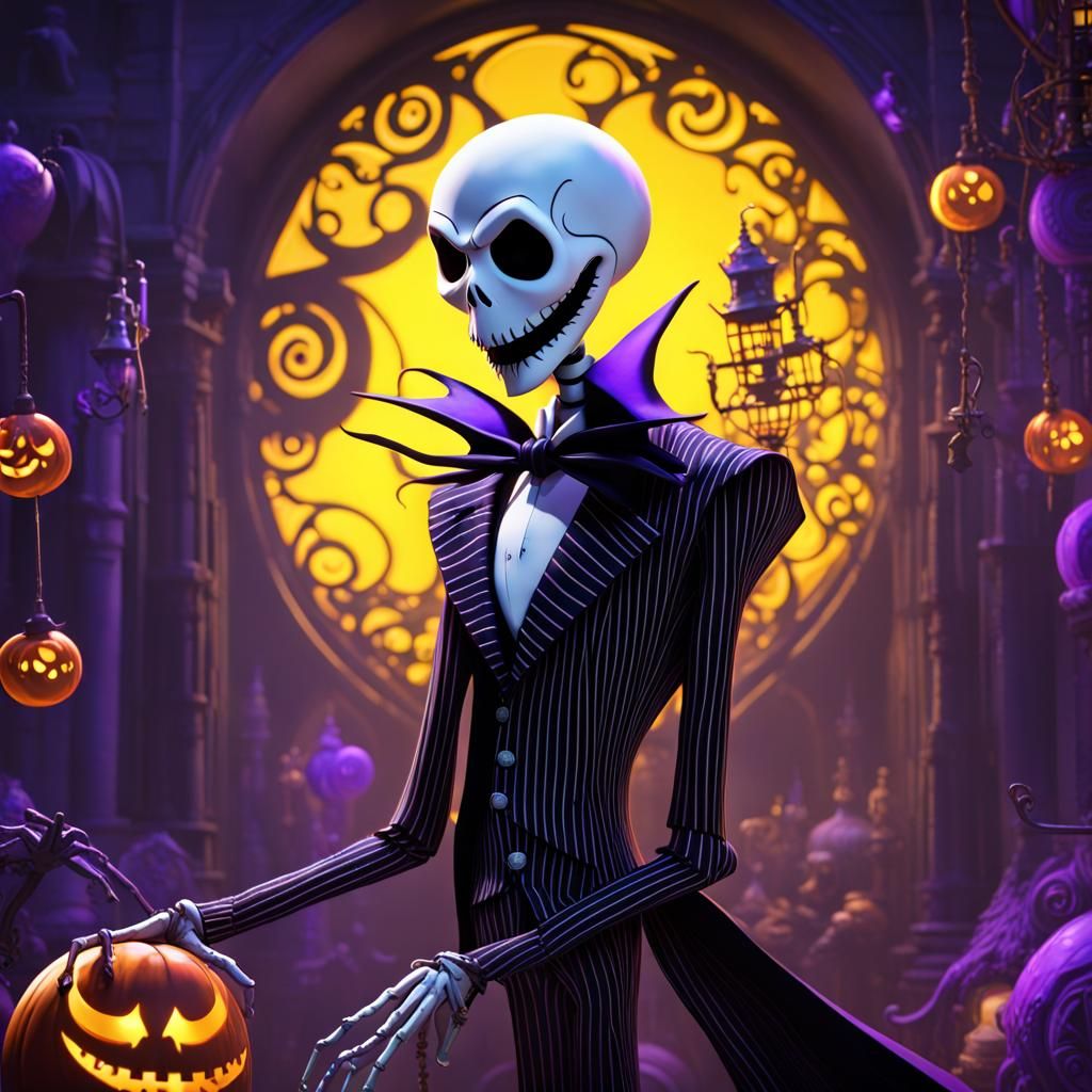 Jack Skellington Dark Fantasy Concept Art