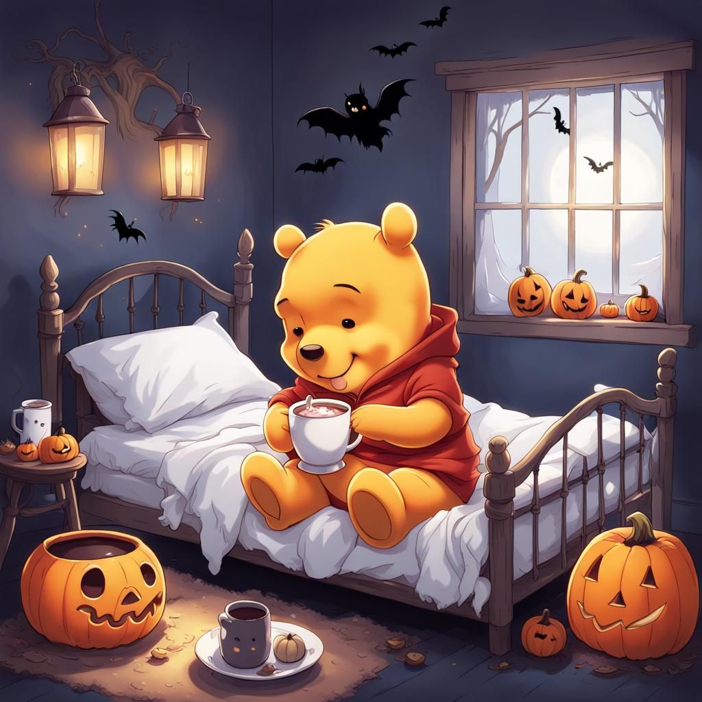 Winnie the Pooh's Spooky Kawaii Halloween Morning