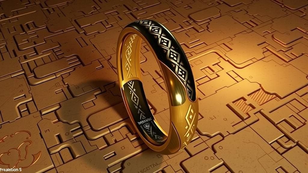 Frodo Inside Ring: Detailed Matte Painting