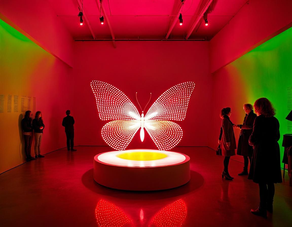 Bizarre Butterfly Garden in Earth's Core: ASCII Art