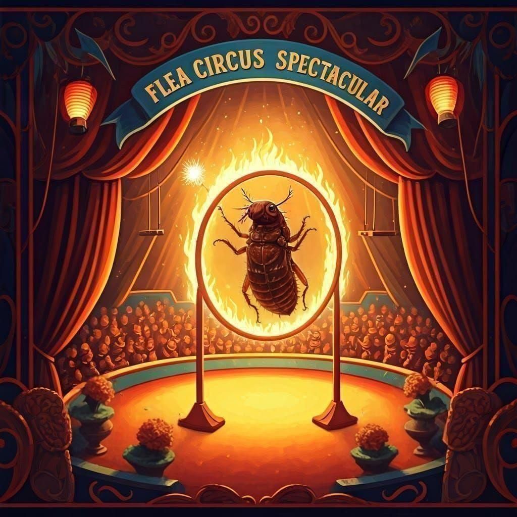 Detailed View of a Flea Body