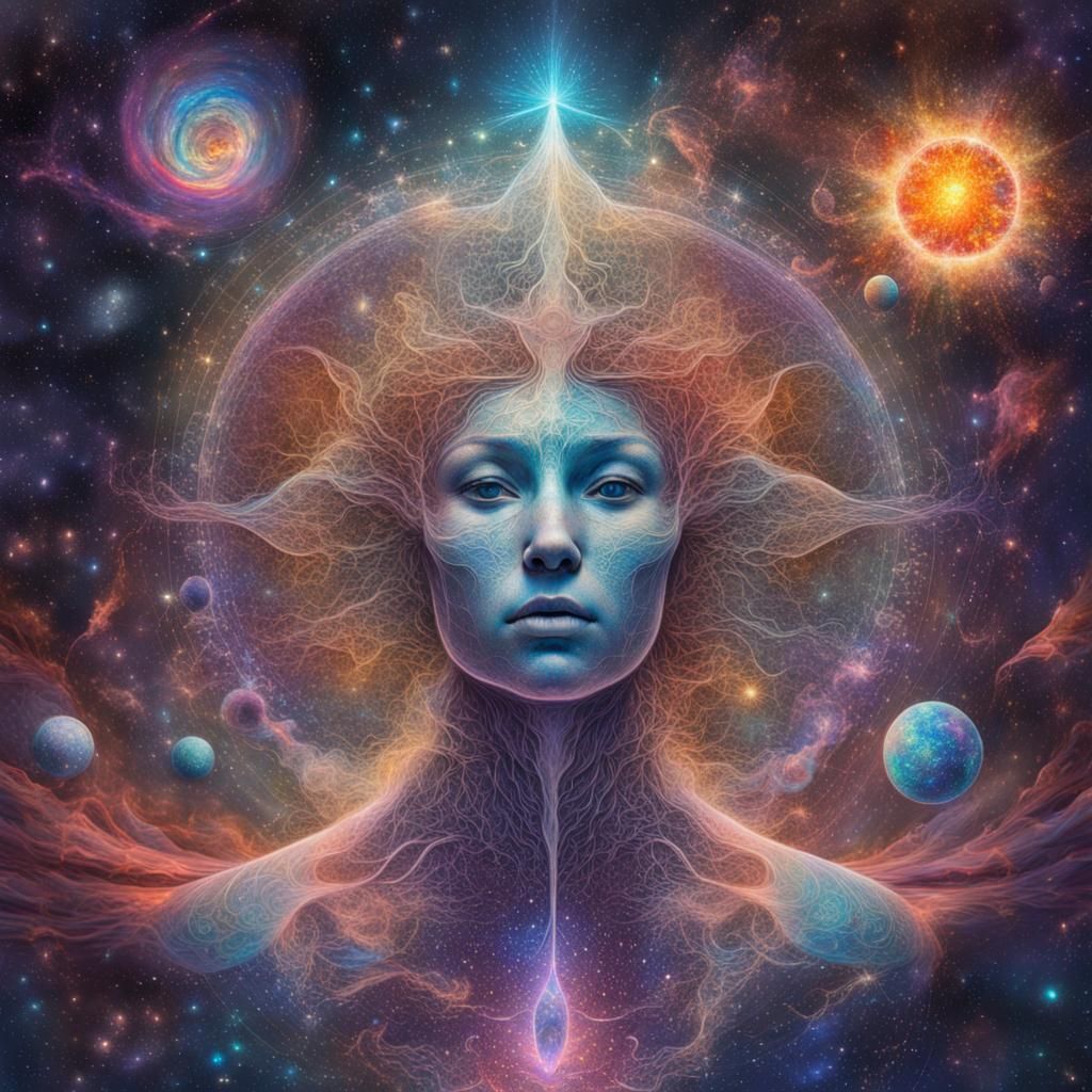 Cosmic Expansion: A Holographic Astral Illustration