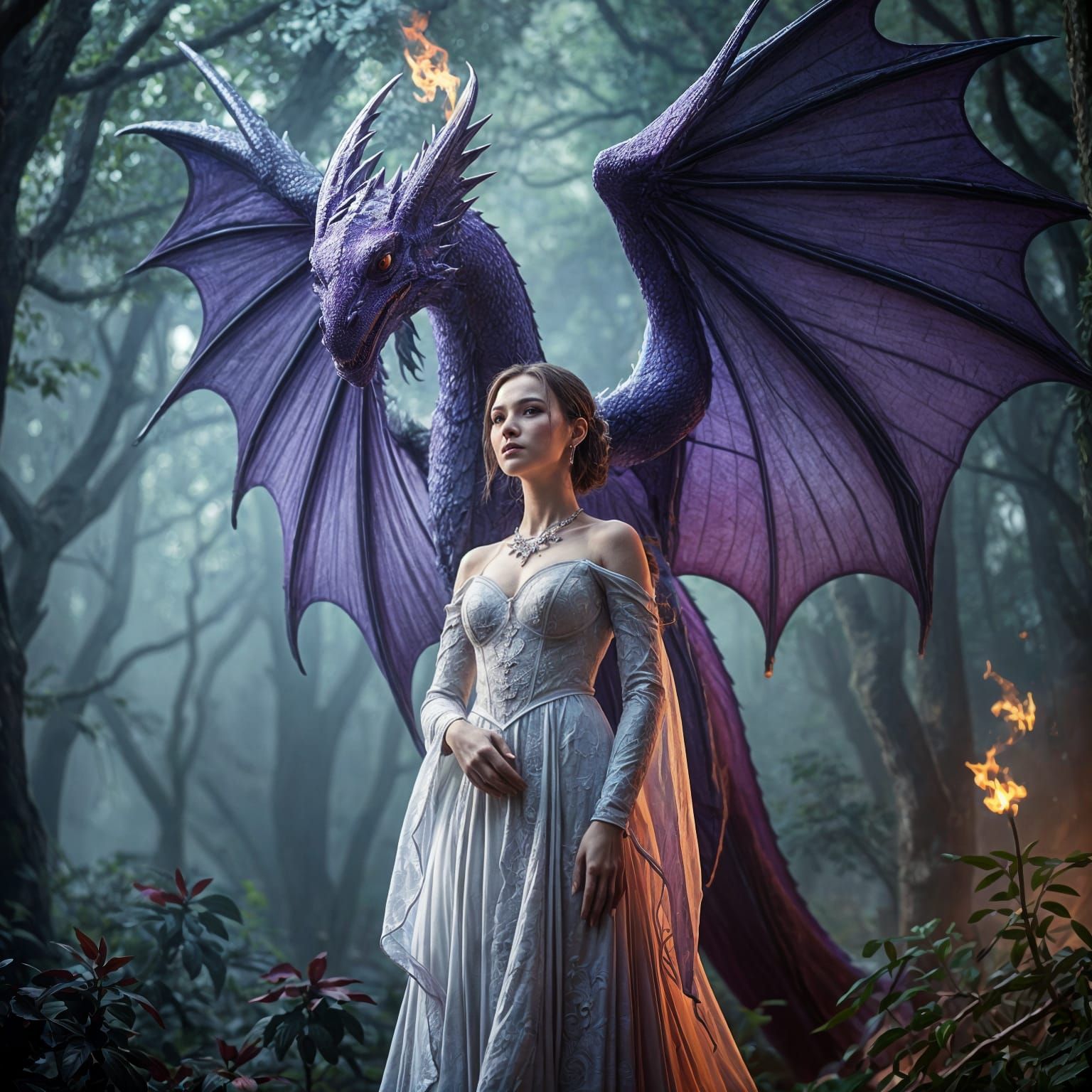 The Purple Dragon and her keeper