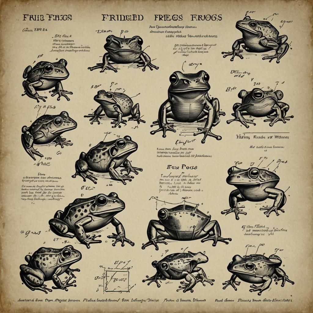 Fried frogs old patent drawing