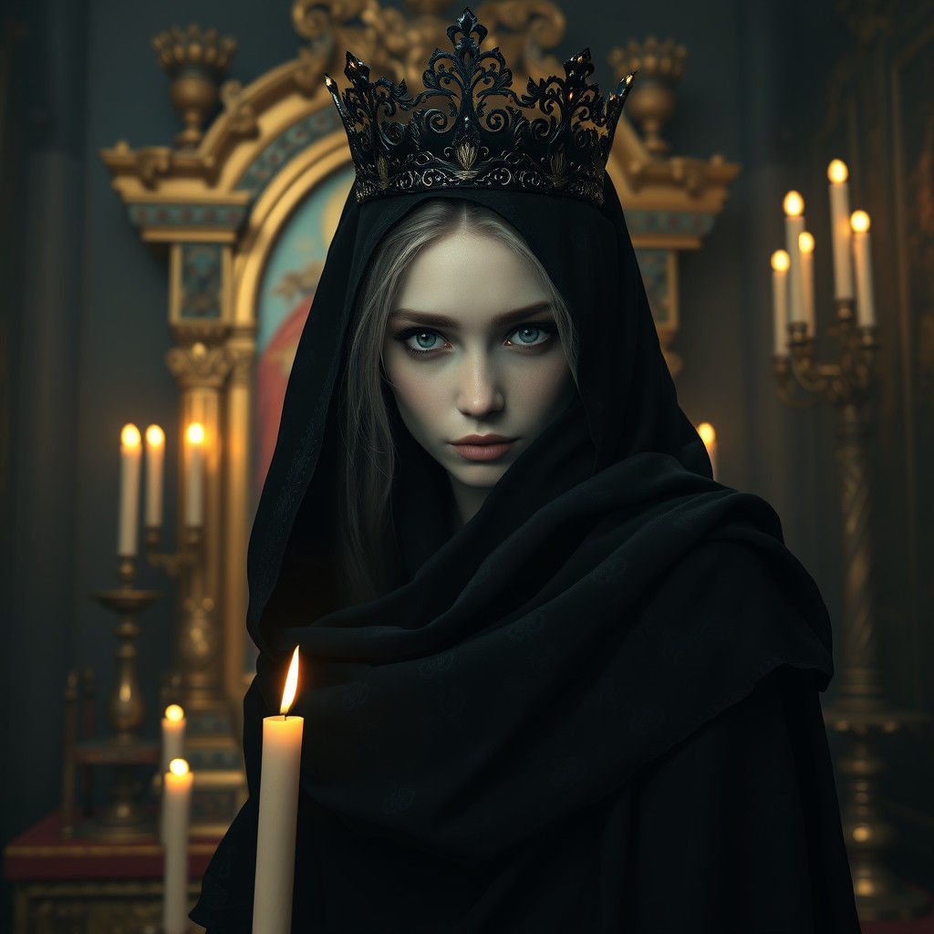 Mysterious Ukrainian Princess in Dark Fantasy Setting