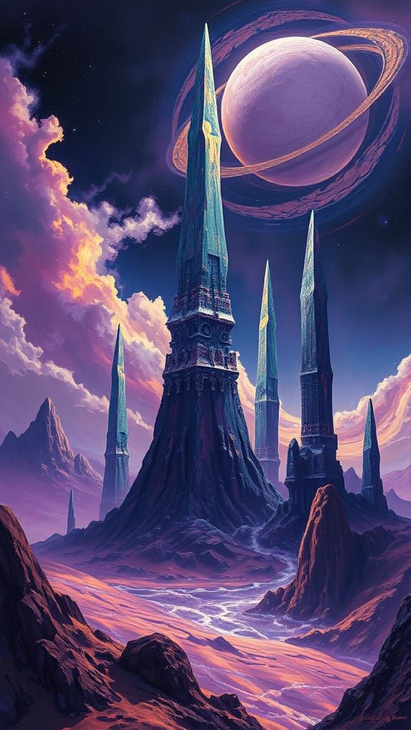 Surreal Crystal Planet in the Solar System