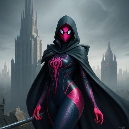 Spider Gwen as Colossal Giant Woman