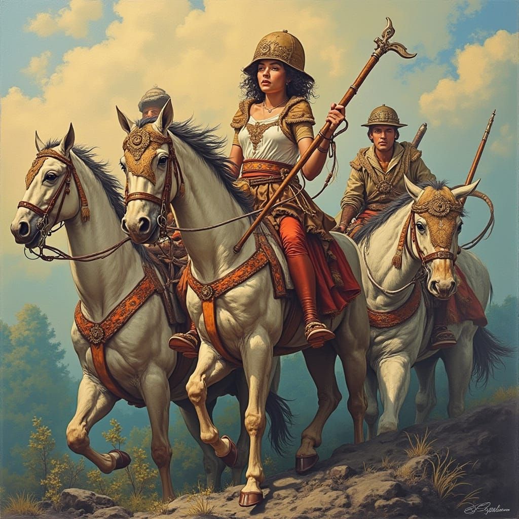 Young Woman in Sunlit Forest Amidst Cedar Branches