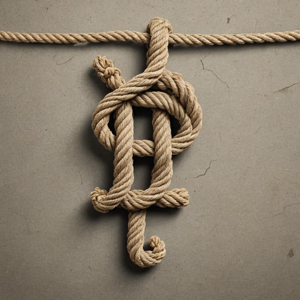 Letter Y Perched on a Knot