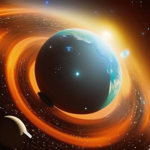 Square Earth and Black Hole in Deep Space