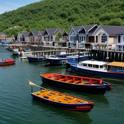 Harmonious Waterside Village in Perfect Balance