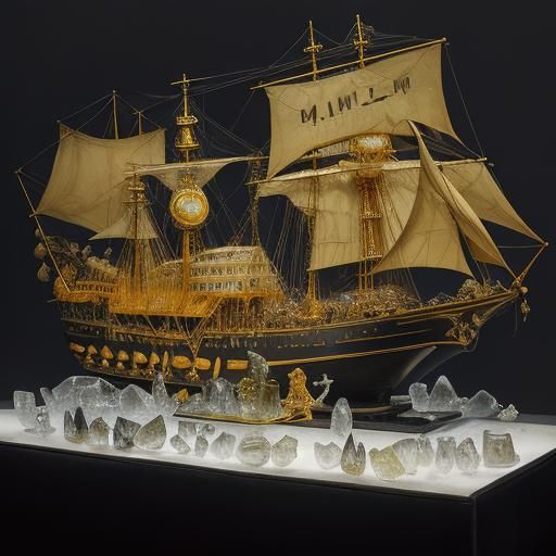 Crystal Ship with Mice and Rats: Expressive Still Life