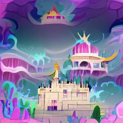Enchanted Palace in a Wonderland Dreamscape
