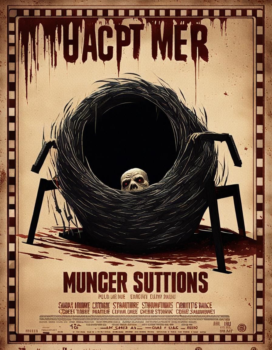 Horror Movie Poster: Shadowy Creature Emerges